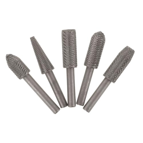 Gatuida 5 Stück Teiliges Rotary Files Hartmetall Frässtifte für Gravur Holzschnitzerei DIY Bohrmaschinen Zubehör Vielseitig Einsetzbar Kompakt Leicht für Marmor Gatuida 5 Stück Teiliges Rotary Files Hartmetall Frässtifte für Gravur Holzschnitzerei DIY Bohrmaschinen Zubehör Vielseitig Einsetzbar Kompakt Leicht für Marmor von Gatuida