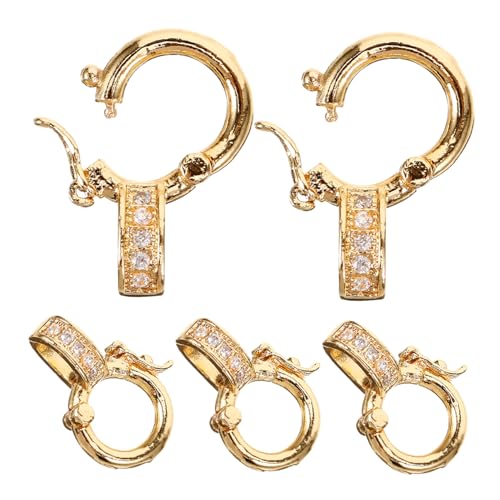 Gatuida 5 Stück Teiliges Schmuckverschlüsse für DIY Armbänder und Langlebige Verbindungselemente für Kreative Projekte für Moderne und Klassische Designs von Gatuida