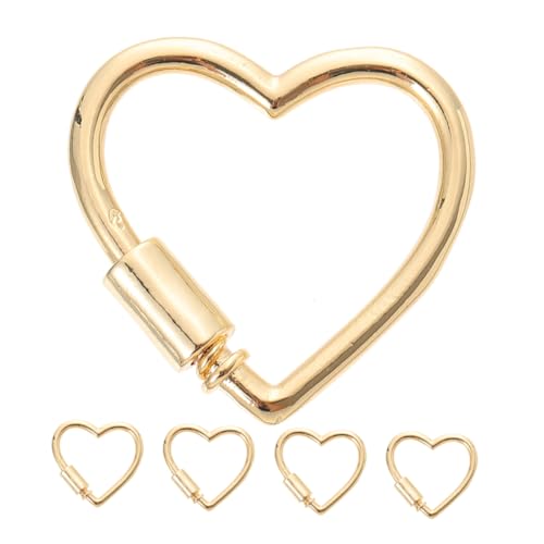 Gatuida 5 Stück Teiliges Schmuckverschluss Karabinerverschlüsse für Armbänder und DIY Zubehör für Charmante Anhänger Langlebig und Leicht für Kreative Schmuckprojekte von Gatuida