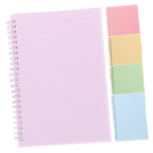 Gatuida 5 Stück Teiliges Spiralnotizbuch Linierte Farbenfrohes Hardcover Langlebig Vielseitig für Büro Schule Business Notizblock mit Stabilem Stahlspiralbindung Organisierte Notizen Gatuida 5 Stück Teiliges Spiralnotizbuch Linierte Farbenfrohes Hardcover Langlebig Vielseitig für Büro Schule Business Notizblock mit Stabilem Stahlspiralbindung Organisierte Notizen von Gatuida