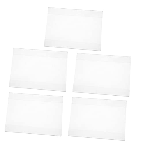 Gatuida 5 Stück Transparente Acryl Preisschild Halter für Supermarkt und Einzelhandel Einfache Anwendung Platzsparend für Preisauszeichnungen von Gatuida