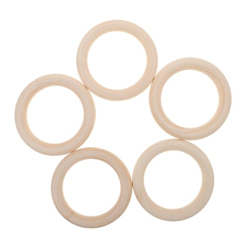 Gatuida 5 Stück Unbehandelte Holzringe Naturholz Makramee Diy Ringe für Schmuck Anhänger Vielseitige Robuste Holzkreise für Bastel und Dekorationsprojekte Gatuida 5 Stück Unbehandelte Holzringe Naturholz Makramee Diy Ringe für Schmuck Anhänger Vielseitige Robuste Holzkreise für Bastel und Dekorationsprojekte von Gatuida