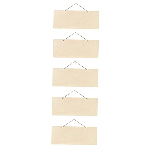 Gatuida 5 Stück Unfertige Holzschilder zum Basteln Robuste Blanko Holzplatten für DIY Projekte für Dekorationen Beschriftungen und Kreative Gestaltungen von Gatuida