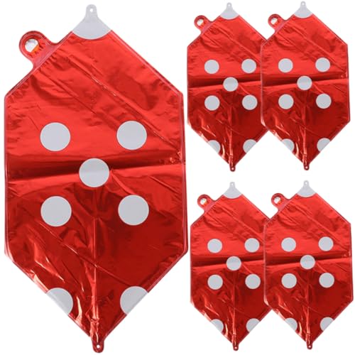 Gatuida 5 Stück Würfel Aluminiumfolie Luftballons Rote Deko Party Festival Themen Geburtstag Halloween Mottoparty Hintergrunddekoration Gatuida 5 Stück Würfel Aluminiumfolie Luftballons Rote Deko Party Festival Themen Geburtstag Halloween Mottoparty Hintergrunddekoration von Gatuida