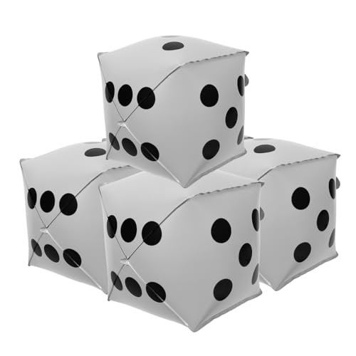 Gatuida 5 Stück Würfel Folienballons Partydekoration für Poker Themen Events Wiederverwendbare Deko für Weihnachten und Spielabende Mattweiß Gatuida 5 Stück Würfel Folienballons Partydekoration für Poker Themen Events Wiederverwendbare Deko für Weihnachten und Spielabende Mattweiß von Gatuida