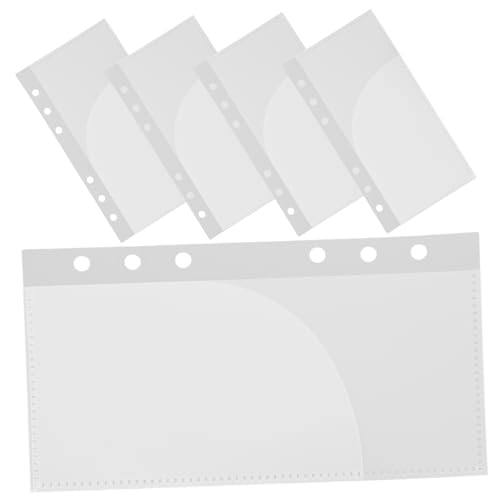 Gatuida 5 Stücke A6 Binder Taschen Tragbare Budgeteinsätze Wiederverwendbare Dokumententaschen PP Materialien für Lose Blätter und Finanzplanung Gatuida 5 Stücke A6 Binder Taschen Tragbare Budgeteinsätze Wiederverwendbare Dokumententaschen PP Materialien für Lose Blätter und Finanzplanung von Gatuida