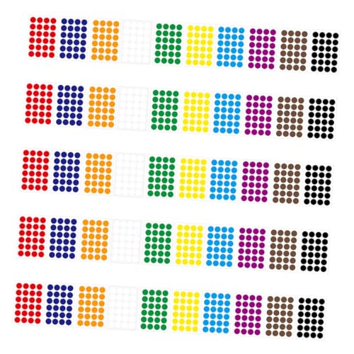 Gatuida 50 Blatt Runde Aufkleber Selbstklebende Punkt etiketten Farbkodierung Kleine Dot Sticker für Schule Lagerung Markierung Ablösbar Einfache Anwendung Gatuida 50 Blatt Runde Aufkleber Selbstklebende Punkt etiketten Farbkodierung Kleine Dot Sticker für Schule Lagerung Markierung Ablösbar Einfache Anwendung von Gatuida