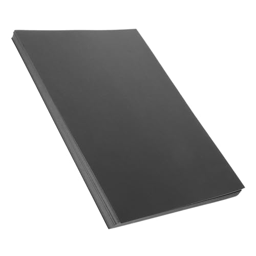 Gatuida 50 Blatt Schwarzes Cardstock Papier Dickes Malpapier für Bastelpapier Zeichenzeug Schule Zeichenpapier für Acryl Aquarell Skizzen von Gatuida