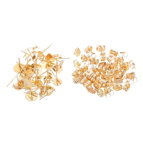 Gatuida 50 Satz Flache Runde Ohrringe mit Verschlüssen Diy Zubehör für Schmuckherstellung und Kreative Designs Gatuida 50 Satz Flache Runde Ohrringe mit Verschlüssen Diy Zubehör für Schmuckherstellung und Kreative Designs von Gatuida