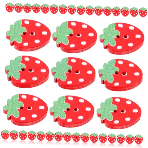 Gatuida 50 Stck. Holzknöpfe Erdbeere Doppelloch Diy Nähknöpfe für Kleidung und Bastelprojekte Praktische und Dekorative Erdbeerform für Kinderbekleidung und Scrapbooking Gatuida 50 Stck. Holzknöpfe Erdbeere Doppelloch Diy Nähknöpfe für Kleidung und Bastelprojekte Praktische und Dekorative Erdbeerform für Kinderbekleidung und Scrapbooking von Gatuida