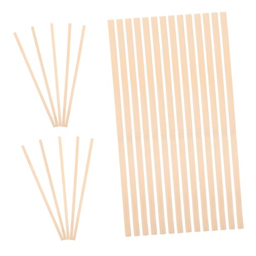 Gatuida 50 Stück Bastelholzstäbe DIY Holzstäbchen für Modellbau Foto Requisiten und Kreative Projekte Natürliches Material Vielseitig Einsetzbar von Gatuida