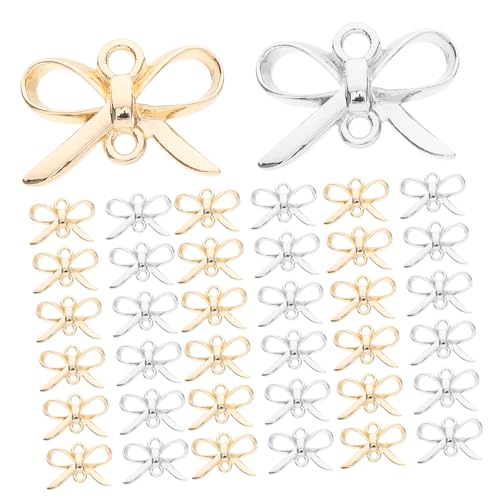 Gatuida 50 Stück Bowknot Anhänger Kreative Schmuckverbinder für DIY Armbänder und Halsketten Glänzende Charms mit Einzigartigem Schleifen Design als Bastel und Geschenkzubehör Gatuida 50 Stück Bowknot Anhänger Kreative Schmuckverbinder für DIY Armbänder und Halsketten Glänzende Charms mit Einzigartigem Schleifen Design als Bastel und Geschenkzubehör von Gatuida