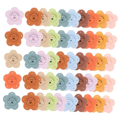 Gatuida 50 Stück DIY Kleidungsetiketten mit Loch Handgemachte Blumenetiketten Wildleder für Mützen Taschen und Kinderbekleidung Farben Gatuida 50 Stück DIY Kleidungsetiketten mit Loch Handgemachte Blumenetiketten Wildleder für Mützen Taschen und Kinderbekleidung Farben von Gatuida