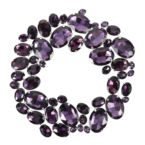 Gatuida 50 Stück Glas Klauen Strasssteine zum Aufnähen Kleine Delikate Bastelsteine für Kleidung DIY Schmuck und Handwerksdekoration in Dunkelviolett für Nähprojekte und Accessoires Gatuida 50 Stück Glas Klauen Strasssteine zum Aufnähen Kleine Delikate Bastelsteine für Kleidung DIY Schmuck und Handwerksdekoration in Dunkelviolett für Nähprojekte und Accessoires von Gatuida