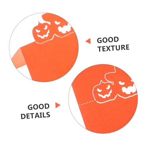Gatuida 50stücke Kürbis-tischkarten Herbst-tischdekorationen Für Halloween-dinner Leere Namensschilder Aus Papier Für Gästesitze Festliche Tischmarkierungen Für von Gatuida