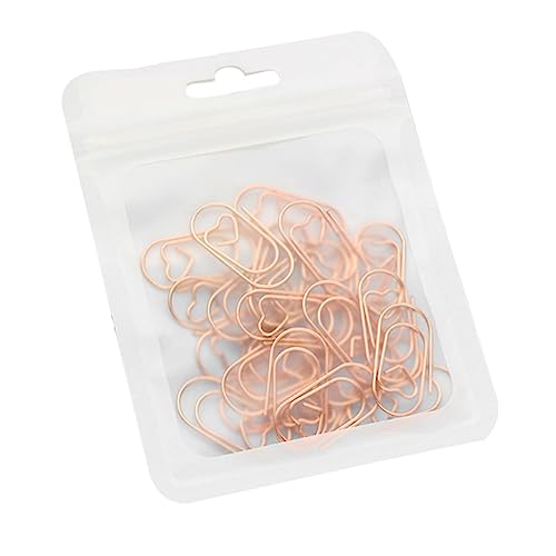 Gatuida 50 Stück Herzform Büroklammern Roségold Kreative Papierclips für Schule und Büro Organisieren von Dokumenten Notizen und Fotos Gatuida 50 Stück Herzform Büroklammern Roségold Kreative Papierclips für Schule und Büro Organisieren von Dokumenten Notizen und Fotos von Gatuida