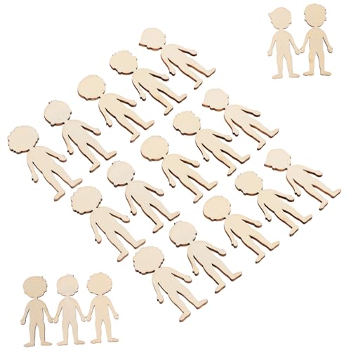 Gatuida 50 Stück Holzfiguren Jungen DIY Bastelholzscheiben Naturbelassen zum Bemalen Bastelbedarf Kinderhandwerk Holzchips für Kreative Gestaltung Gatuida 50 Stück Holzfiguren Jungen DIY Bastelholzscheiben Naturbelassen zum Bemalen Bastelbedarf Kinderhandwerk Holzchips für Kreative Gestaltung von Gatuida