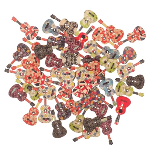 Gatuida 50 Stück Holzknöpfe Gitarrenform Natürliche Langlebige DIY Knöpfe zum Aufnähen Bunte Vintage Knöpfe für Kleidung Basteln Scrapbooking und Handarbeitsdekoration Gatuida 50 Stück Holzknöpfe Gitarrenform Natürliche Langlebige DIY Knöpfe zum Aufnähen Bunte Vintage Knöpfe für Kleidung Basteln Scrapbooking und Handarbeitsdekoration von Gatuida