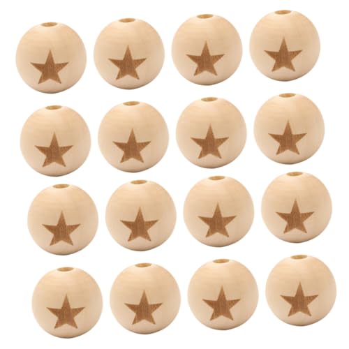 Gatuida 50 Stück Holzperlen Sternform Natürliche DIY Lose Perlen Holz Kugeln für Schmuck Basteln Schmuckzubehör Langlebig Leicht Gatuida 50 Stück Holzperlen Sternform Natürliche DIY Lose Perlen Holz Kugeln für Schmuck Basteln Schmuckzubehör Langlebig Leicht von Gatuida