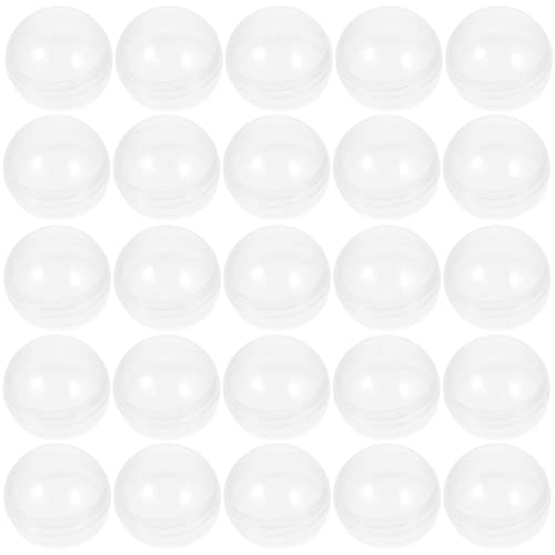 Gatuida 50 Stück Klauenmaschinenbälle Durchsichtige Klauen-Aufbewahrungsbälle Durchsichtige Befüllbare Bälle Transparente Befüllbare Bälle Mit Runden Durchsichtigen Bällen von Gatuida