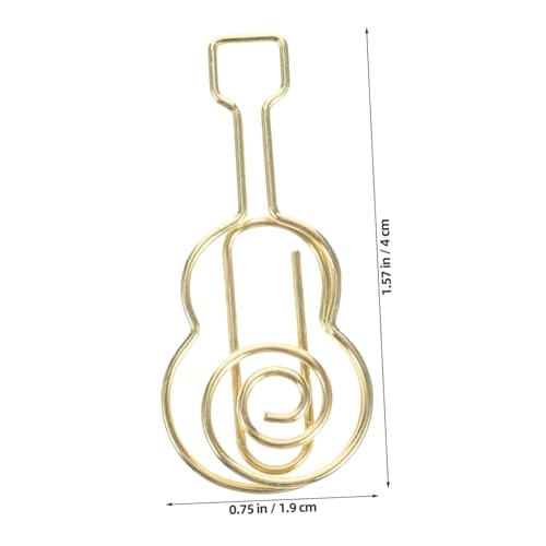 Gatuida 50 Stück Kleine Büroklammern in Violin Form Flexible Paperclips aus Metall in Gold Multifunktionale Lesezeichenclips für Dokumente Notizen Fotos und Scrapbooks Langlebig und Gatuida 50 Stück Kleine Büroklammern in Violin Form Flexible Paperclips aus Metall in Gold Multifunktionale Lesezeichenclips für Dokumente Notizen Fotos und Scrapbooks Langlebig und von Gatuida