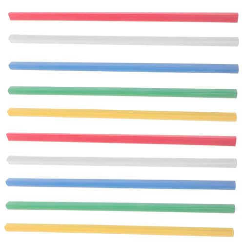Gatuida 50 Stück Kunststoff Gleitschienen Binder Clips für Lose Transparente Binder für Schule Büro und Zuhause für DIY Projekte und Organisation von Gatuida