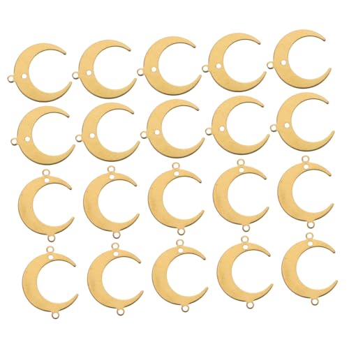 Gatuida 50 Stück Legierung Mondform Anhänger Schmuckverbinder für DIY Schmuckherstellung Hochwertige Charms für Armbänder und Ohrringe Robust und Langlebig von Gatuida