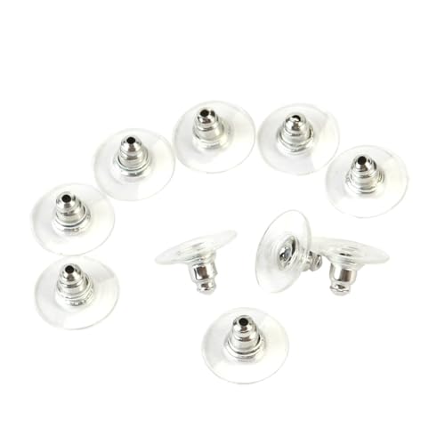 Gatuida 50 Stück Metall Ohrstecker Verschlüsse mit Weißer Kunststoffauflage Leichte Langlebige Ohrstecker Rückseiten für Praktischen Schmuckgebrauch Gatuida 50 Stück Metall Ohrstecker Verschlüsse mit Weißer Kunststoffauflage Leichte Langlebige Ohrstecker Rückseiten für Praktischen Schmuckgebrauch von Gatuida