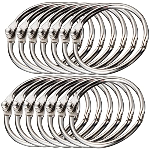 Gatuida 50 Stück Metall Schlüsselringe Binder Ringe für Notizbuch Scrapbook Album Karteikarten Robuste Buchbinder Metallringe für Lose Vielseitig Einsetzbar für DIY und Bürobedarf Gatuida 50 Stück Metall Schlüsselringe Binder Ringe für Notizbuch Scrapbook Album Karteikarten Robuste Buchbinder Metallringe für Lose Vielseitig Einsetzbar für DIY und Bürobedarf von Gatuida