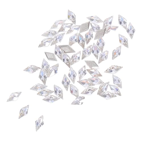 Gatuida 50 Stück Mini Rhombische Nagelsteine Flache Rückseite Glitzernde Zirkonia Strasssteine Für Nail Art Charms Diy Maniküre Dekoration Gatuida 50 Stück Mini Rhombische Nagelsteine Flache Rückseite Glitzernde Zirkonia Strasssteine Für Nail Art Charms Diy Maniküre Dekoration von Gatuida