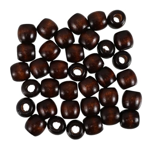 Gatuida 50 Stück Natürliche Holzperlen Rechenförmige Scheibenperlen mit Polierte Spacer Beads für Vielseitiges DIY Schmuckherstellung Armband Halskette von Gatuida