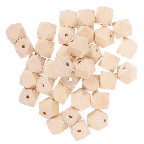 Gatuida 50 Stück Naturbelassene Achteckige Holzperlen Unlackiert Facettierte DIY Bastelperlen für Schmuckherstellung Handwerk Zubehör Gatuida 50 Stück Naturbelassene Achteckige Holzperlen Unlackiert Facettierte DIY Bastelperlen für Schmuckherstellung Handwerk Zubehör von Gatuida