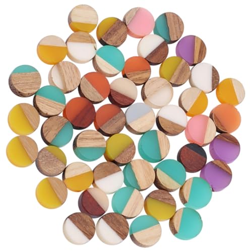 Gatuida 50 Stück Naturholz mit Harz Cabochons Charms für DIY Schmuckherstellung für und Ohrringe Kreative Bastelmaterialien Packung Gatuida 50 Stück Naturholz mit Harz Cabochons Charms für DIY Schmuckherstellung für und Ohrringe Kreative Bastelmaterialien Packung von Gatuida