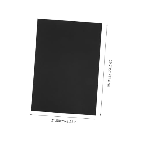Gatuida 50 Stück Schwarzer Fotokarton M² Schweres Tonpapier für DIY Basteln Scrapbooking Kartenerstellung Nahtlose Schwarze Kanten Robustes Bastelpapier für Kreative Handarbeiten von Gatuida