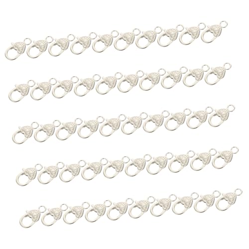Gatuida 50 Stück Teiliges Herzförmige Zinklegierung Karabinerverschlüsse Robuste Schlüsselringe und Taschenverschlüsse Einfach zu Befestigen für DIY Schmuck Schlüsselanhänger und Gatuida 50 Stück Teiliges Herzförmige Zinklegierung Karabinerverschlüsse Robuste Schlüsselringe und Taschenverschlüsse Einfach zu Befestigen für DIY Schmuck Schlüsselanhänger und von Gatuida