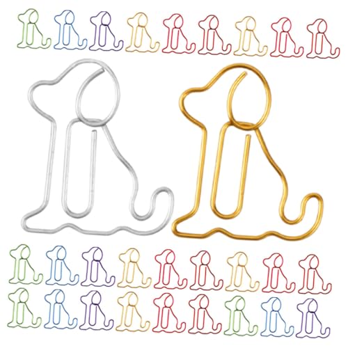 Gatuida 50 Stück Teiliges Hundförmige Büroklammern aus Metall Stabile Praktische Lesezeichen und Dokumentenclips Buntes Design für Büro Schule und Geschenke für Hundeliebhaber Gatuida 50 Stück Teiliges Hundförmige Büroklammern aus Metall Stabile Praktische Lesezeichen und Dokumentenclips Buntes Design für Büro Schule und Geschenke für Hundeliebhaber von Gatuida