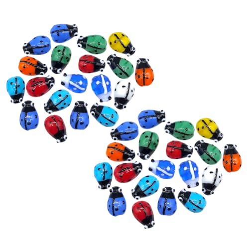 Gatuida 50 Stück Teiliges Stilvoller DIY Glasperlen mit Einzigartigem Marienkäfer Design Handgefertigte Glatte Perlen für Armbänder und Schmuckherstellung Bunte Bastelperlen zum Auffädeln Gatuida 50 Stück Teiliges Stilvoller DIY Glasperlen mit Einzigartigem Marienkäfer Design Handgefertigte Glatte Perlen für Armbänder und Schmuckherstellung Bunte Bastelperlen zum Auffädeln von Gatuida