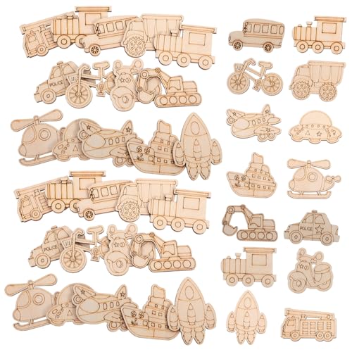 Gatuida 50 Stück Teiliges Unbehandelte Holzscheiben für DIY Malerei Basteln Holzfiguren Bemalen Naturholzscheiben Bastelset mit Unterschiedlichen Fahrzeugformen Gatuida 50 Stück Teiliges Unbehandelte Holzscheiben für DIY Malerei Basteln Holzfiguren Bemalen Naturholzscheiben Bastelset mit Unterschiedlichen Fahrzeugformen von Gatuida
