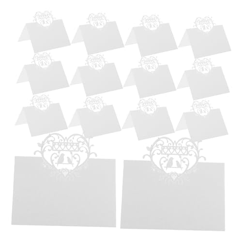 Gatuida 50 Stück Tischkarten Hochzeit Love Bird Design Weiße Sitzplatzkarten mit Großem Schreibfeld Personalisierbar für Bridal Shower Formelle Dinner Praktische Namenskarten für Einfache Gatuida 50 Stück Tischkarten Hochzeit Love Bird Design Weiße Sitzplatzkarten mit Großem Schreibfeld Personalisierbar für Bridal Shower Formelle Dinner Praktische Namenskarten für Einfache von Gatuida