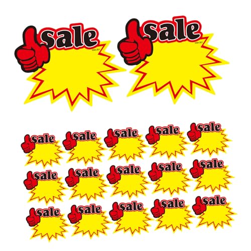 Gatuida 50 Stück Werbeetiketten Preisschilder aus Glattem Papier zum Beschriften mit Marker Langlebig Vielseitig für Einzelhandel Supermärkte Verkaufsaktionen und Sonderangebote von Gatuida