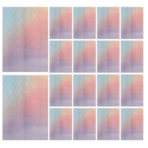 Gatuida 50 Stück glitzernde holografische Kartonpapierblätter, spiegelschimmerndes Papier für Kunst und Handwerk, dekorative Hochzeiten, Geburtstage, Einladungen von Gatuida