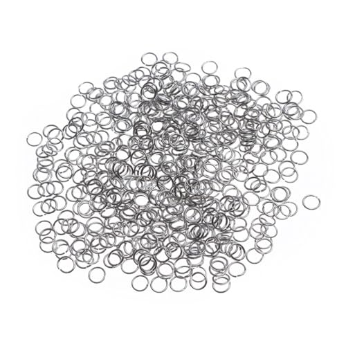 Gatuida 500 STÜCK Geschlossene Biegeringe für Schmuckherstellung Silber für Armbänder und Bastelprojekte Professionelles Design Vielseitig Einsetzbar von Gatuida