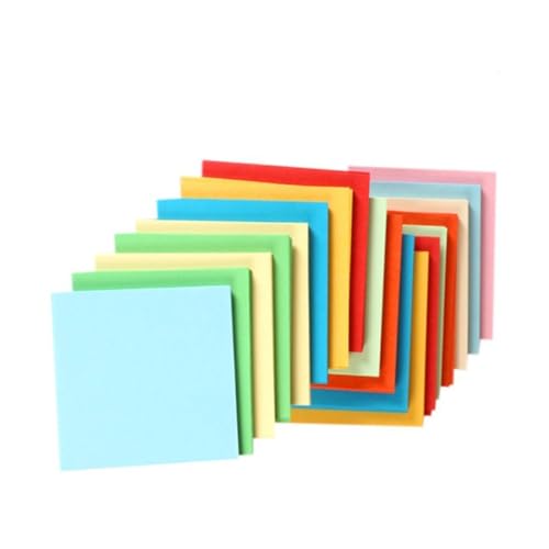 Gatuida 500 Stück Buntes Papier Faltpapier für DIY Basteln Kindergarten Handarbeit Farben Mix Umweltfreundliches Origami Papier für Kreative Faltkunst und Dekoration von Gatuida