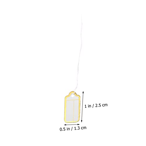 Gatuida 500 Stück Goldrand Preisschilder Schmuckanhänger zum Aufhängen Leere Etiketten für Armband Ohrringe Halskette Vielseitig für Schmuckdisplay und Geschenkkennzeichnung Gatuida 500 Stück Goldrand Preisschilder Schmuckanhänger zum Aufhängen Leere Etiketten für Armband Ohrringe Halskette Vielseitig für Schmuckdisplay und Geschenkkennzeichnung von Gatuida