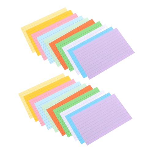 Gatuida 500 Stück Karteikarten Liniert Multifunktionale Notizkarten für Büro und Studium Leichtes Tragbares Notizbuch Lernen und Organisieren von Ideen Farben Gatuida 500 Stück Karteikarten Liniert Multifunktionale Notizkarten für Büro und Studium Leichtes Tragbares Notizbuch Lernen und Organisieren von Ideen Farben von Gatuida