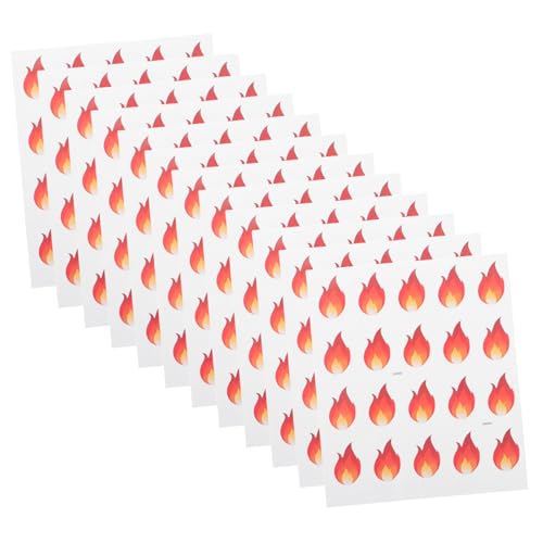 Gatuida 500 Stück Mini Feuermotiv Aufkleber Wasserdichte Selbstklebende Etiketten für DIY Scrapbooking und Gewürzgläser Flammen Dekorationen Gatuida 500 Stück Mini Feuermotiv Aufkleber Wasserdichte Selbstklebende Etiketten für DIY Scrapbooking und Gewürzgläser Flammen Dekorationen von Gatuida