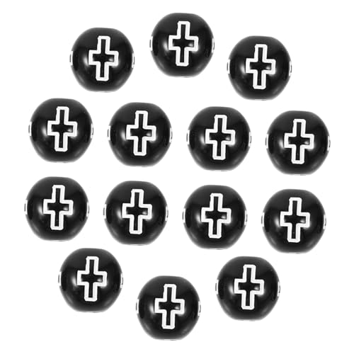 Gatuida 500 Stück Teiliges Acryl Perlen mit Kreuzmuster Robuste DIY Schmuckperlen für Armbänder und Halsketten Leichte Bastelperlen zum Auffädeln Vielseitig für Schmuckherstellung von Gatuida