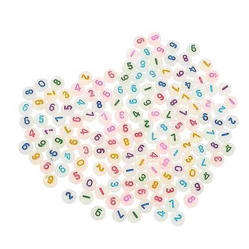 Gatuida 500Stücke Leuchtende DIY Perlen für Armbänder und Bunte Spacer Perlen für Schmuckherstellung Nachtleuchtende Acrylperlen für Kreative Handarbeiten von Gatuida
