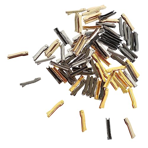Gatuida 50Paare Reißverschlussstopps Praktische Reißverschluss Stops für Jacken Taschen und Kleidung Installieren Farben Hellgold Gunmetal Gatuida 50Paare Reißverschlussstopps Praktische Reißverschluss Stops für Jacken Taschen und Kleidung Installieren Farben Hellgold Gunmetal von Gatuida