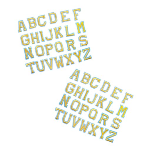 Gatuida 52 Stück Teiliges Bügelbuchstaben Aufbügeln Bestickte Alphabet patches für DIY Kleidung Jacken Hüte Schuhe Taschen Vielseitige Applikationen zur Dekoration und Reparatur von Gatuida